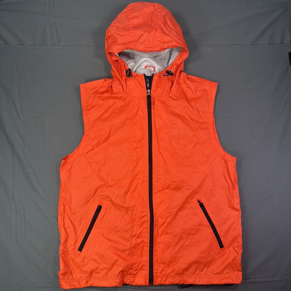 Vintage Gap Vest Men's XL Gorpcore Utility Orange 90s With Hood
